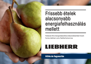 Frissebb ételek alacsonyabb energiafelhasználás mellett.