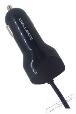 Cellect 2,4A Univerzális Micro USB autós töltő + 1x USB aljzat Autóhifi / Autó felszerelés - Autós töltő / szivargyújtó adapter - 385569