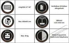 HARMANTRADE Padlóállvány Tv kiegészítők - Fali tartó / konzol - Tv asztal - 408