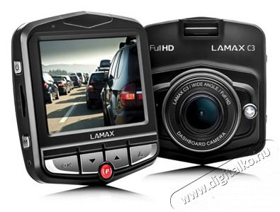 LAMAX C3 Full HD autós menetrögzítő kamera Fényképezőgép / kamera - Autós fedélzeti kamera - 433051