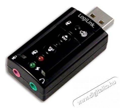 LogiLink UA0078 USB 2.0 külső hangkártya 7.1 csatornás Iroda és számítástechnika - Egyéb számítástechnikai termék - 326112