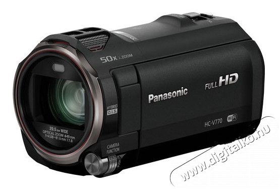 PANASONIC HC-V770 (HC-V770EP-K) videokamera Fényképezőgép / kamera - Memóriakártyás videokamera - Kompakt - 285869