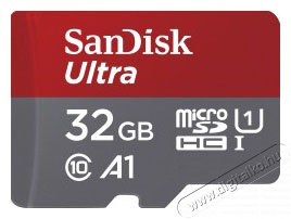 SanDisk 186500 microSDHC Ultra memóriakártya 32GB Memória kártya / Pendrive - MicroSD / MicroSDHC kártya - 364513