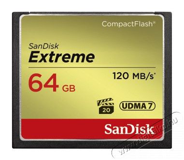 SanDisk CF 64GB Extreme - 124094 Memória kártya / Pendrive - Compact Flash (CF) kártya - 282979