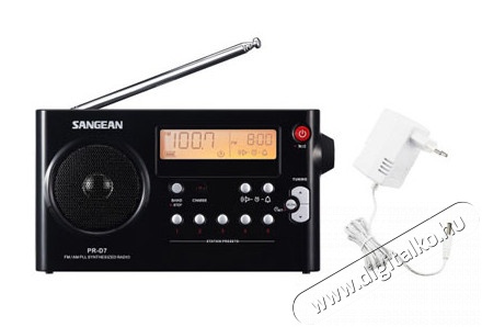 Sangean PR-D7 P AM/FM táskarádió akkutöltéssel - fekete Audio-Video / Hifi / Multimédia - Rádió / órás rádió - Hordozható, zseb-, táska rádió - 259281
