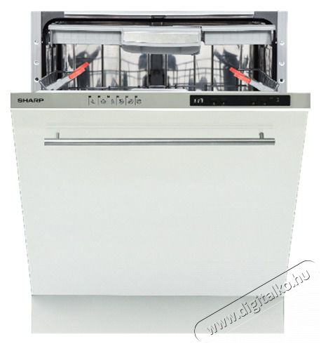 SHARP QW-NI1EI45EX-EU MOSOGATÓGÉP BEÉPÍTHETŐ INTEGRÁLT Konyhai termékek - Mosogatógép - Normál (60cm) beépíthető mosogatógép - 372772
