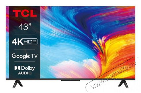 TCL 43P639 UHD GOOGLE SMART TV Televíziók - LED televízió - UHD 4K felbontású - 480611