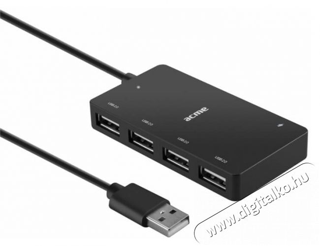 Acme HB510 4 portos USB 2.0 hub Iroda és számítástechnika - Notebook kiegészítő - USB hub / elosztó - 323899
