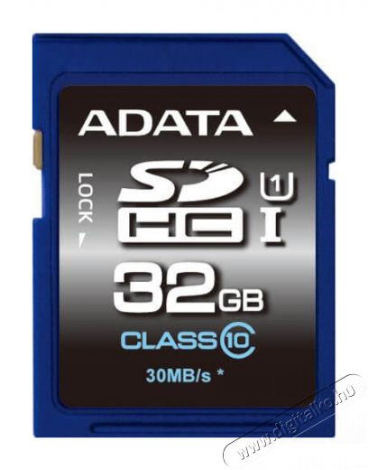 Adata 32GB Premier Class 10 UHS-I SD (ASDH32GUICL10-R) memória kártya Memória kártya / Pendrive - SD / SDHC / SDXC kártya - 342192