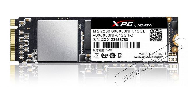 Adata XPG SX6000 512GB M.2 (ASX6000NP-512GT-C) SSD Iroda és számítástechnika - 0Adattároló / merevlemez - SSD - 342613