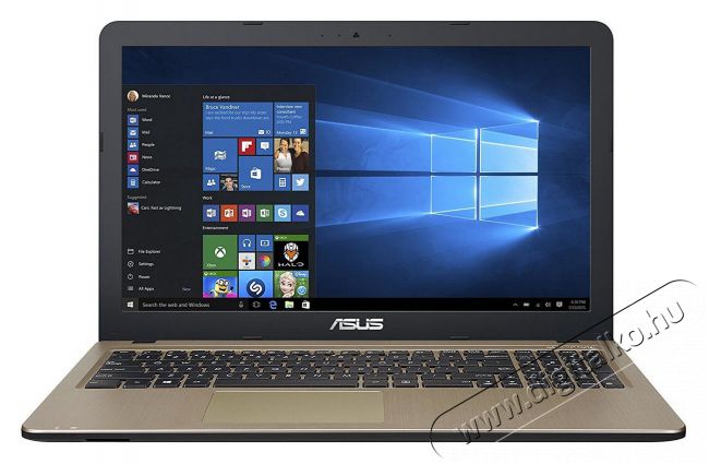 Asus VivoBook X540NA-GQ020T 15,6/Intel Celeron N3350/4GB/128GB/Int. VGA/Win10/fekete laptop Iroda és számítástechnika - Notebook - 338386