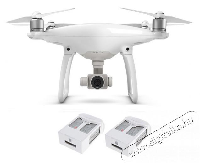 DJI Phantom 4 drón + 2db extra akkumulátor Fényképezőgép / kamera - Drón - Drón - 307868