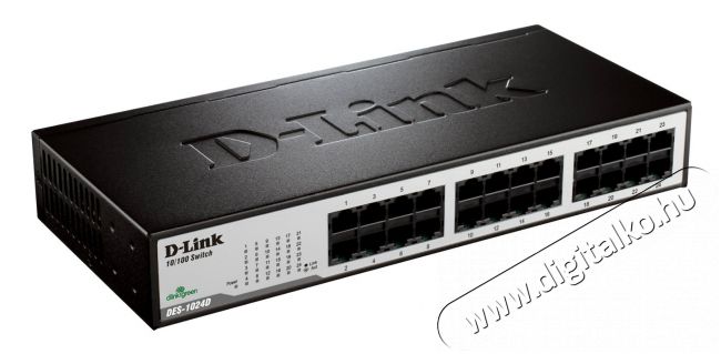 D-Link DES-1024D 24-Port 10/100Mbps Fast Ethernet Unmanaged Switch Iroda és számítástechnika - Hálózat - Switch - 316784