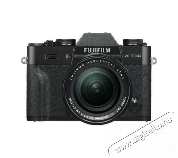 FujiFilm X-T30 fényképezőgép + XF 18-55MM objektív szett - fekete Fényképezőgép / kamera - MILC cserélhető objektíves kompakt fényképezőgép - 349538