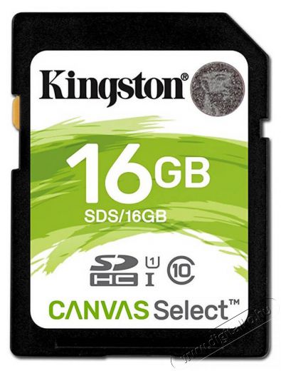 Kingston SD 16GB Class 10 UHS-I (SDS/16GB) memória kártya Memória kártya / Pendrive - SD / SDHC / SDXC kártya - 334405