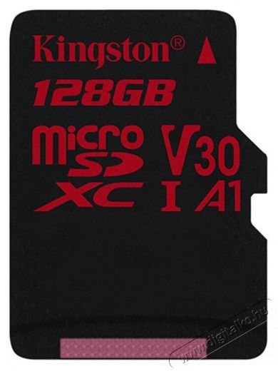 Kingston 128GB SD micro Canvas React (SDXC Class 10 UHS-I U3) (SDCR/128GBSP) memória kártya Memória kártya / Pendrive - MicroSD / MicroSDHC kártya - 337382