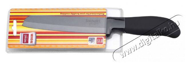Lamart LT2015 Kerámia kés 28cm - szeletelő (fekete) Konyhai termékek - Konyhai eszköz - Kés / olló - 261996