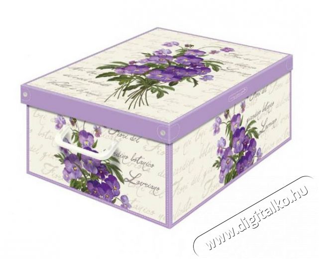 Lavatelli 660VI Collection Violette Parfumed ibolya illatú színes tároló doboz (50x39x24) Háztartás / Otthon / Kültér - Egyéb háztartási termék - 305341