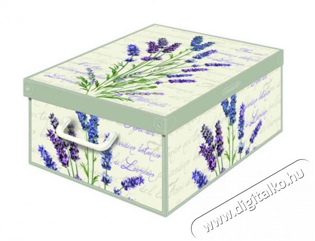 Lavatelli 661LA Collection Lavanda Parfumed levendula illatú, színes tároló doboz (42x32x17.5cm) Háztartás / Otthon / Kültér - Egyéb háztartási termék - 305318
