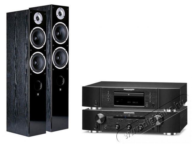 Marantz PM5005 + CD5005 + RAPTOR 7 Sztereó rendszer - fekete Audio-Video / Hifi / Multimédia - Hifi - Sztereó - Összeállított hifi szett - 361345