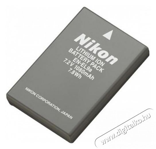 Nikon EN-EL9a Li-ion akkumulátor (1080mAh) Akkuk és töltők - Li-ion akkumulátor és töltő (gyári) - Akku - 264658