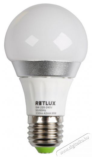 Retlux REL 1 E27 5W 3000K izzó - meleg fehér Háztartás / Otthon / Kültér - Világítás / elektromosság - E27 foglalatú izzó - 318321