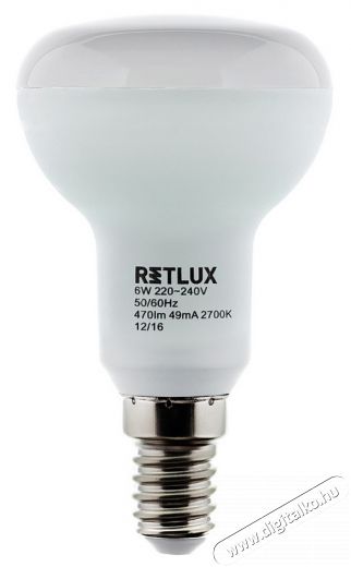 Retlux RLL 279 E14 6W 2700K LED Spot izzó - meleg fehér Egyéb - Nem forgalmazzuk ! - 318339
