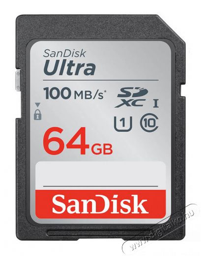 SanDisk 64 GB SDXC Ultra UHS-1 class 10 (186469) memóriakártya Memória kártya / Pendrive - SD / SDHC / SDXC kártya - 359767