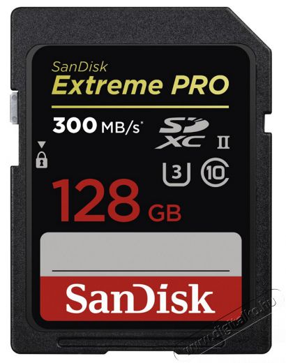 SanDisk 128GB SDXC Extreme Pro UHS-II, 300MB/S - 173375 Memória kártya / Pendrive - SD / SDHC / SDXC kártya - 330704