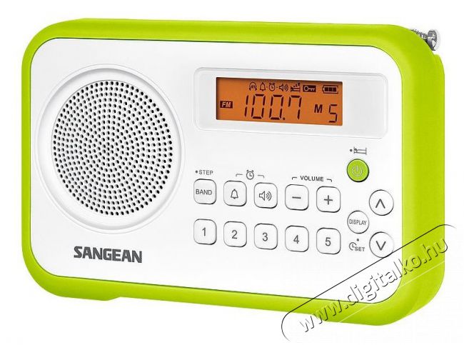 Sangean PR-D18 FM/AM Hordozható rádió - zöld Audio-Video / Hifi / Multimédia - Rádió / órás rádió - Hordozható, zseb-, táska rádió - 274523