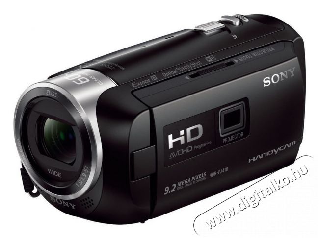 SONY HDR-PJ410B digitális videókamera Fényképezőgép / kamera - Memóriakártyás videokamera - Kompakt - 334242