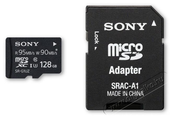 SONY microSDXC UHS-1 U3 128GB memóriakártya + adapter (SRG1UZA) Memória kártya / Pendrive - MicroSD / MicroSDHC kártya - 325226