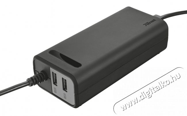 Trust 70W notebook adapter 2 USB porttal (20877) Iroda és számítástechnika - Notebook kiegészítő - Notebook töltő / hálózati adapter - 316941