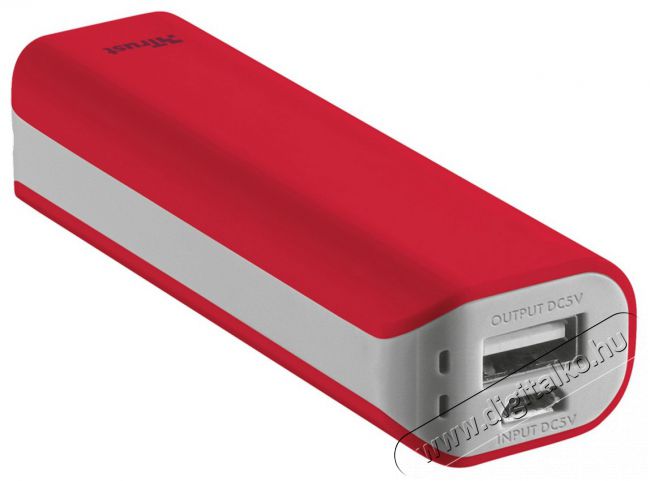 Trust Urban Primo Powerbank 2200mAh (21223) - piros Mobil / Kommunikáció / Smart - Powerbank / Külső akkumulátor és töltő - 320404