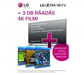 Ráadás 4K filmek az LG Ultra HD televíziók mellé!