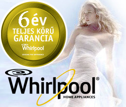 Meghosszabbított akció! Whirlpool termékek 6 év garanciával!