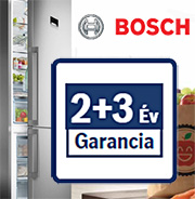 Frissesség és takarékosság garantálva! Bosch hűtő- és fagyasztószekrények 5 év garanciával!