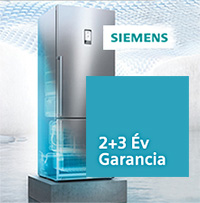 Hűvös elegancia most 2+3 év extra garanciával! Siemens hűtő- és fagyasztószekrények 5 év garanciával