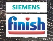 Vásároljon Siemens mosogatógépet fél évre elegendő Finish csomaggal! 