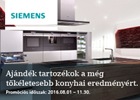 Siemens háztartási gépek ajándék tartozékokkal!