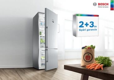 Bosch hűtő- és fagyasztószekrények 2+3 év garanciával!