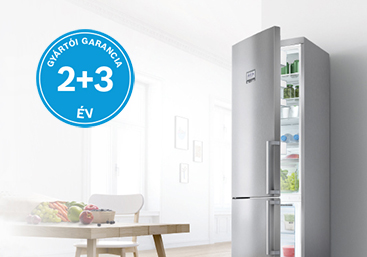 Bosch VitaFresh hűtő- és fagyasztókészülékek 2+3 év gyártói garanciával