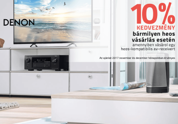 Denon HEOS hangrendszer 10% pénzvisszatérítéssel!