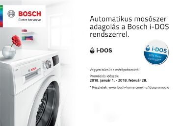 i-DOS mosógépek 10% pénzvisszatérítéssel