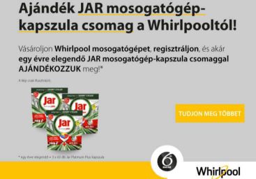 Makulátlanul tiszta edények és garantált ajándék a Whirlpooltól!