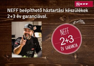 NEFF beépíthető háztartási gépek 2+3 év garanciával!