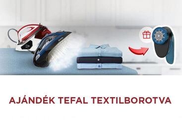 Tefal gőzállomás, vasaló + ajándék textilborotva! 