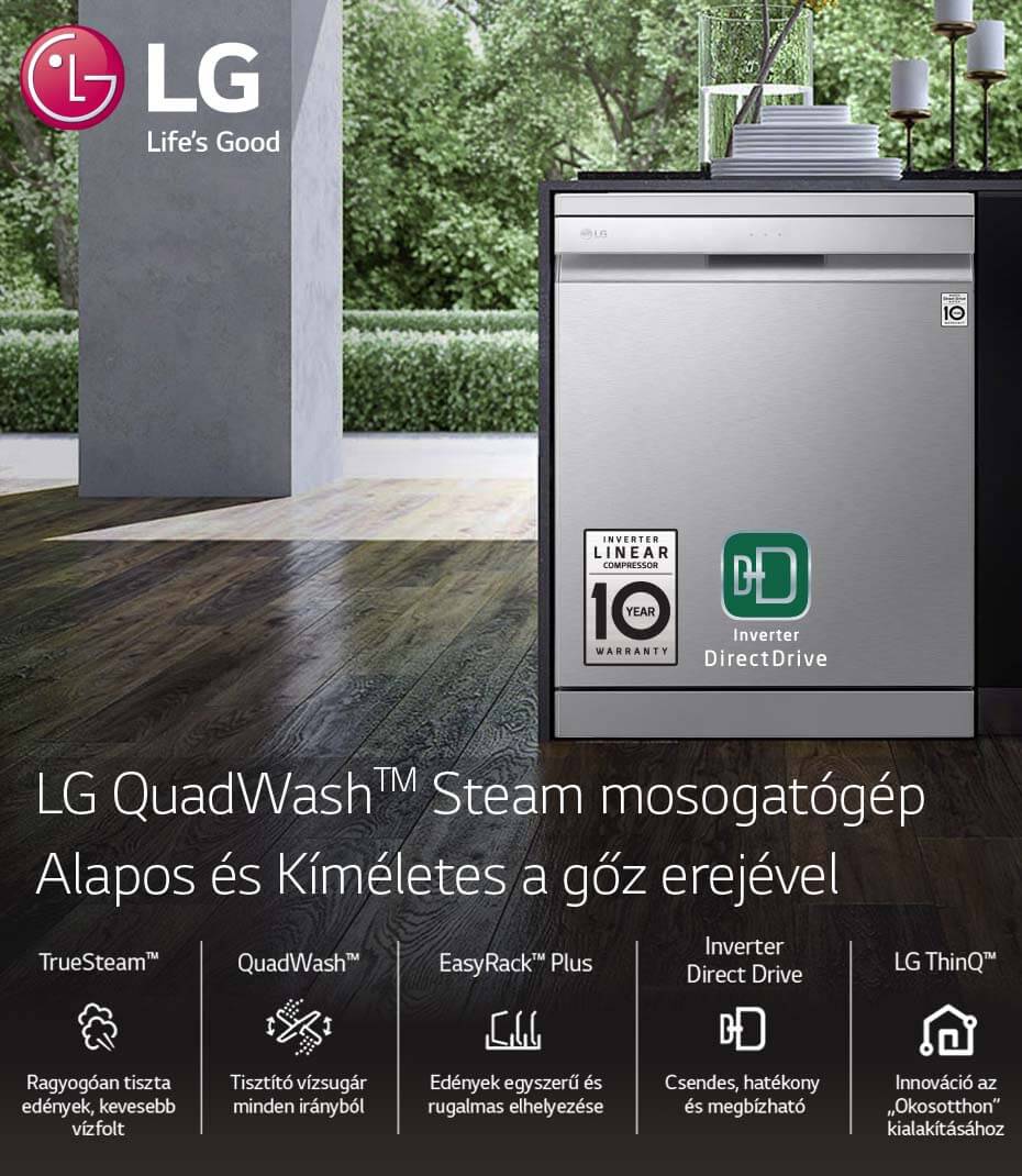 LG QuadWash mosogatógépek