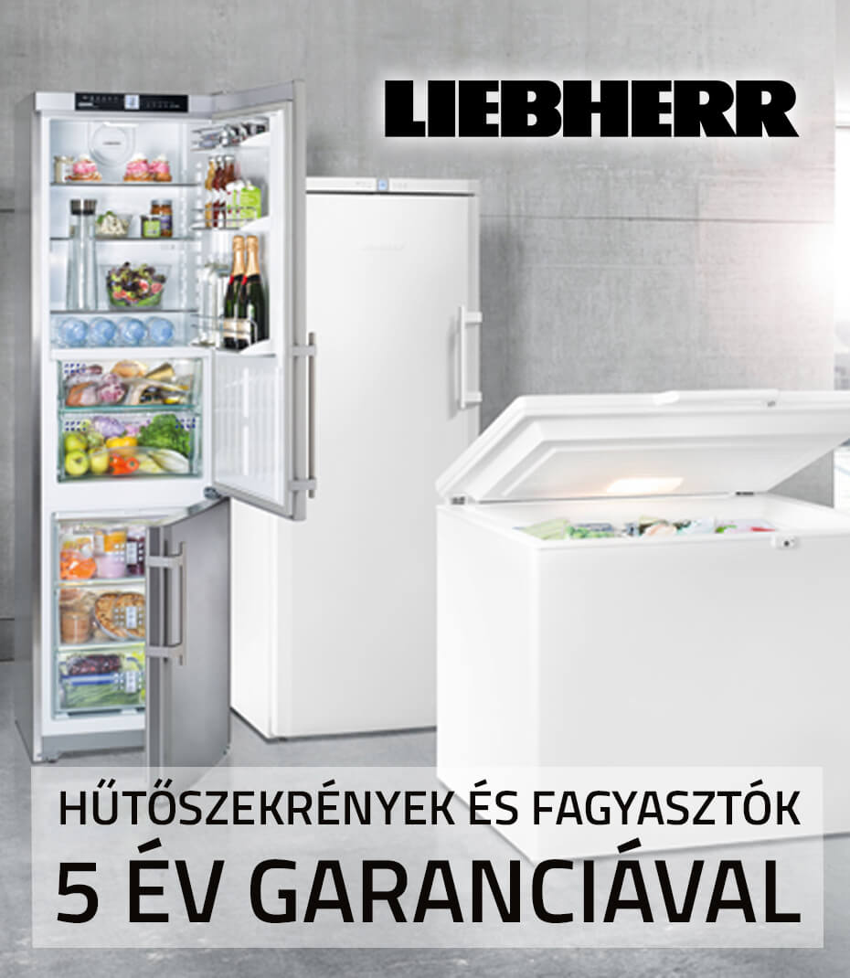 Liebherr háztartási termékek 5 év garanciával!