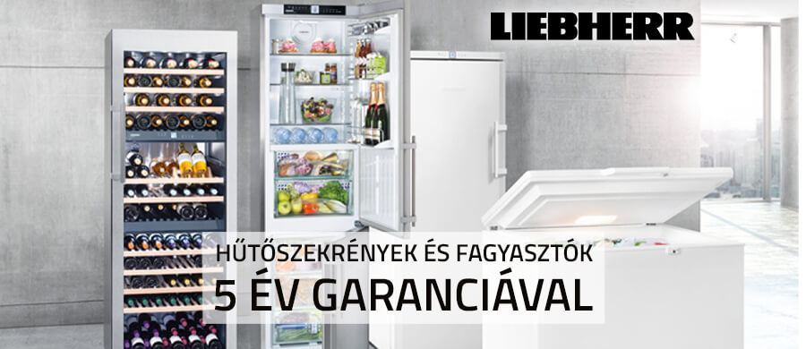 Liebherr háztartási termékek 5 év garanciával!